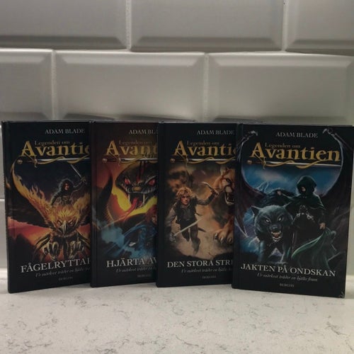 Adam Blade Legenden om Avantien x 4 inbundna böcker