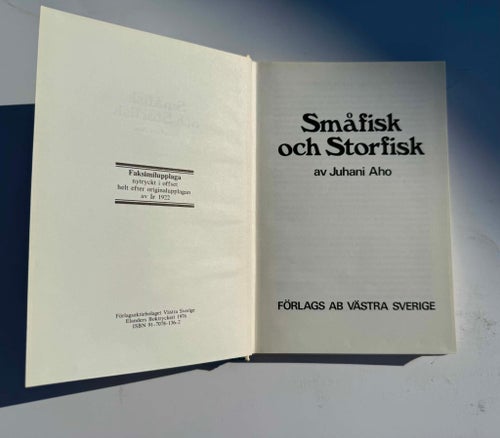 Småfisk och Storfisk av Juhani Aho, 1978