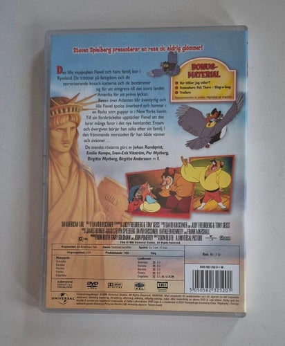 Fievel – Resan till Amerika / 1986 / Repfri Skiva / Svenskt Tal / DVD