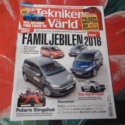 TEKNIKENS VÄRLD, NR 6-2016, TIDNING