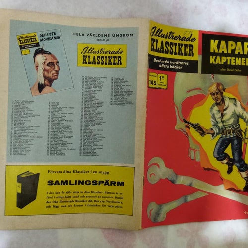 Illustrerade Klassiker nr 145 Kapar kaptenen Efter Daniel Defoe. Very Good+