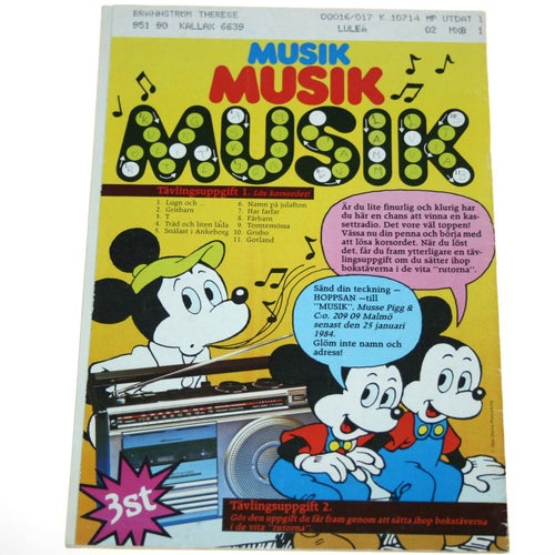 Musse Pigg & C:o - 1984 - NR 2