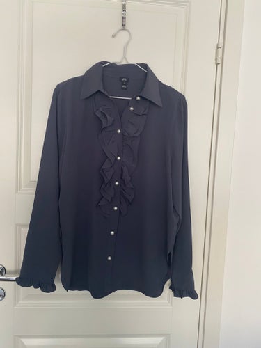 River Island grå blus, storlek 38