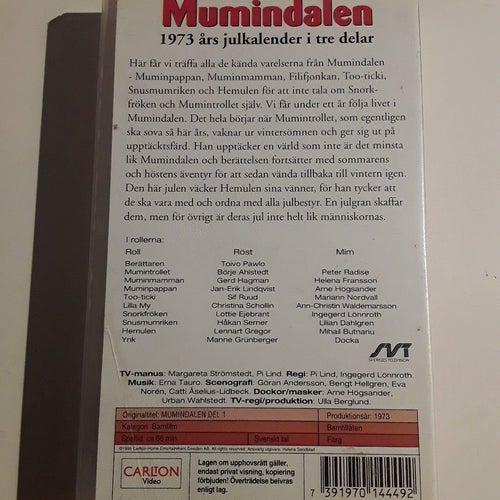 VHS - Mumindalen del 1