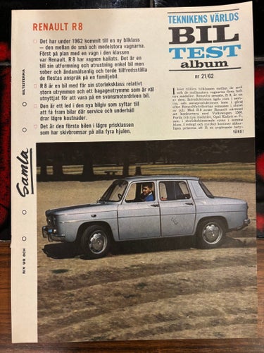 Renault R 8 1962 testreportage