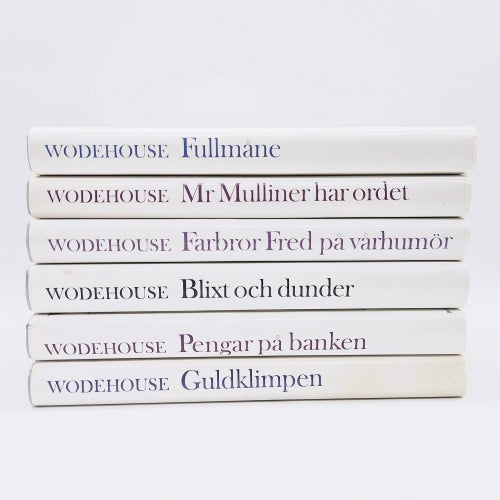 P.G. Wodehouse - bokpaket med 6 böcker
