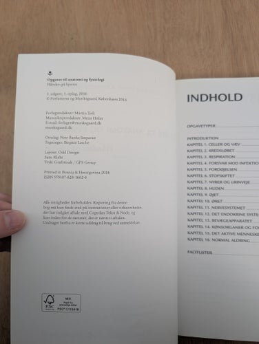 Uppgifter för Anatomi och Fysiologi av Oluf Falkenberg Nielsen och Mette Juel