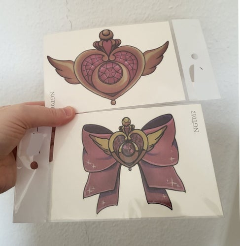 Sailor Moon tillfälliga tatueringar, 2-pack