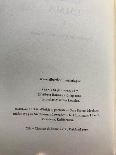 EMMA Jane Austen + LEK OCH ALLVAR Emma Tennant