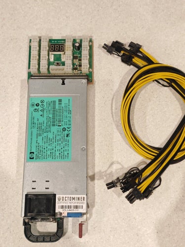 HP DPS-1200FB 1200W PSU Nätagg Strömförsörjning med Breakout board V11