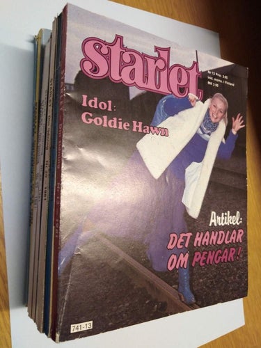 Starlet 1981 nr 13 omslagsbild idol Goldie Hawn önskebild The Commodores Felsata