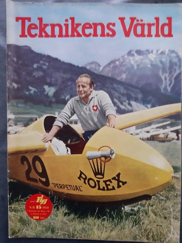 Teknikens Värld nr 15 1950: Aero Minor, teknik, flyg, motor, hobby