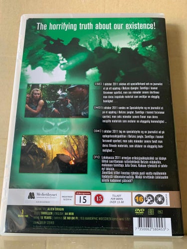 Alien origin, Dvd