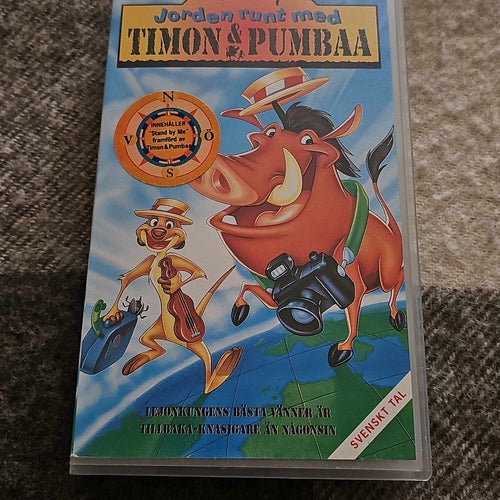 Jorden Runt Med Timon & Pumba SvTal (VHS)