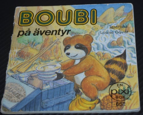 Äldre Pixibok Boubi på äventyr
