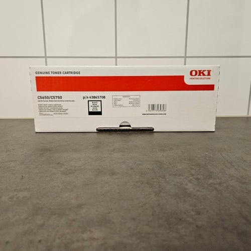 OKI 43865708 Black Svart Toner