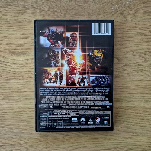 TRANSFORMERS: DE BESEGRADES HÄMND. SWE DVD: REGION 2 / PAL.