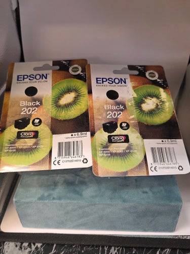 Epson bläckpatroner 202 svart, 2-pack