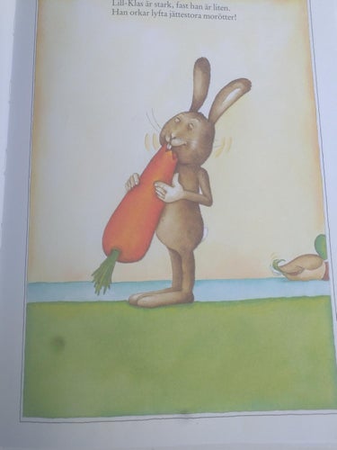 Lill-Klas och Stor-Klas barnbok av Friedel Schmidt underbar illustration 1991