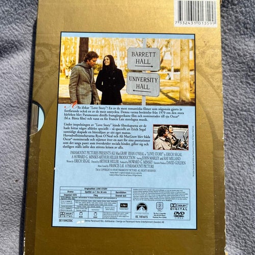 Love Story - Paramount Golden Classics - Ryan O'neal - Ali Macgraw - Repfri