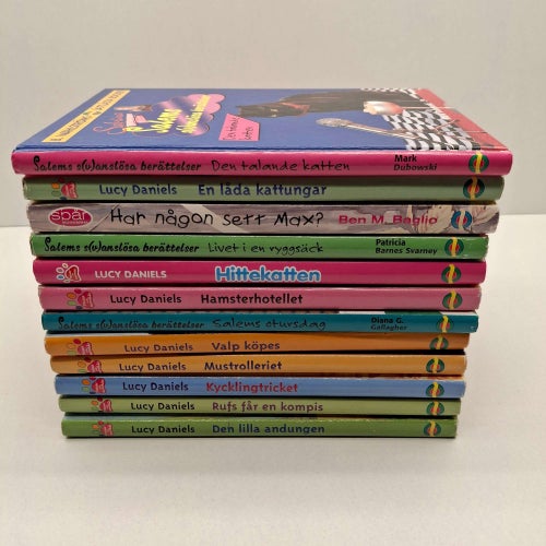 Lätt Lästa böcker större text x12 Bokpaket - Se bilder för titlar
