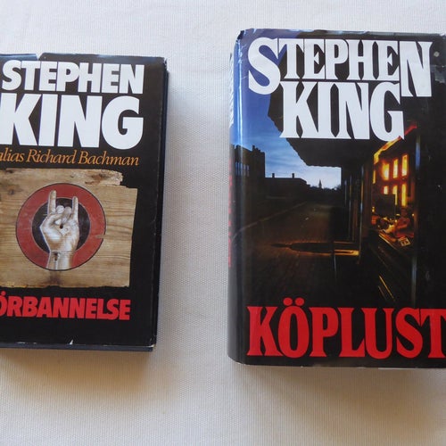 2 Böcker av Stephen King - Förbannelse och Köplust
