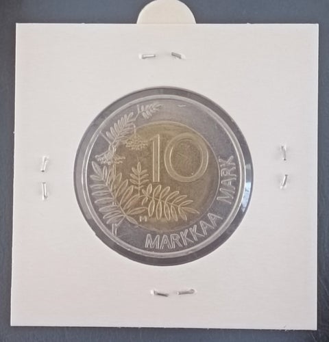 Finland 10 Markkaa 1999 EU Presidency UNC 'Fire breathing profile'