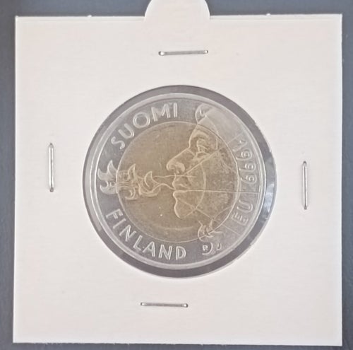 Finland 10 Markkaa 1999 EU Presidency UNC 'Fire breathing profile'