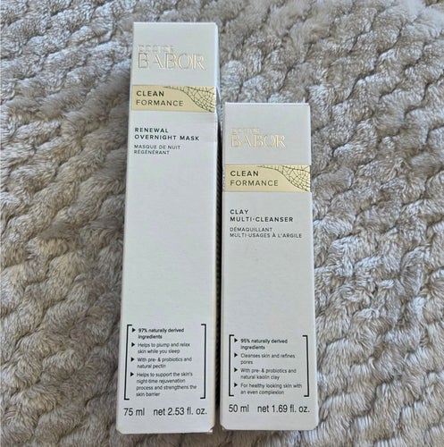 Doctor Babor Clean Formance Renewal Overnight Mask och Clay Multi-Cleanser