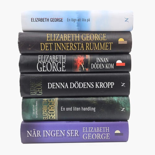 Elizabeth George - bokpaket med 6 böcker