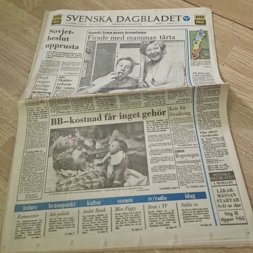 Svenska Dagbladet 28 november 1984
