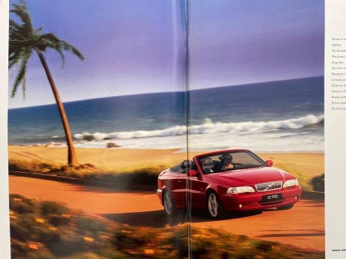 VOLVO Försäljningsbroschyr C70 Coupe + Cabriolet 2002