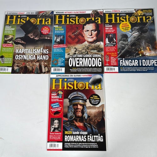 Stort parti tidningar Världens Historia