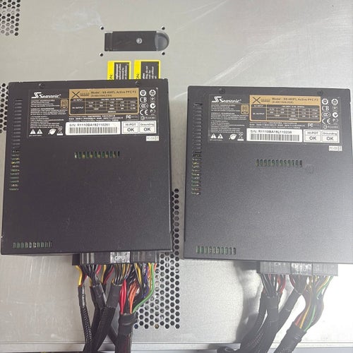 2x Seasonic nätaggregat 460W utan fläkt