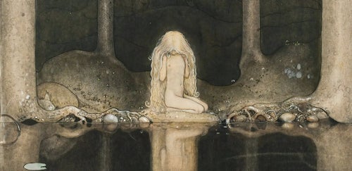 John Bauer - Tuvstarr . Nytryck,nyinramat 20x30 cm (A4)