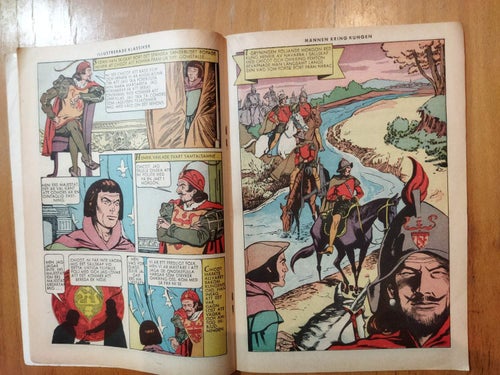 Illustrerade klassiker nr 60 Männen kring Kungen Alexander Dumas. Very Good plus