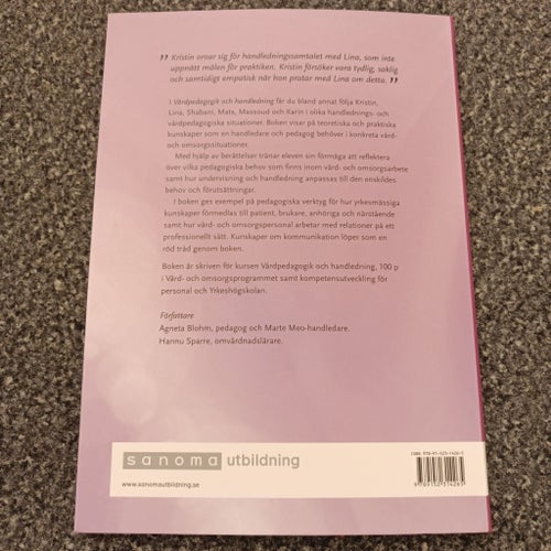 Vårdpedagogik och handledning av Agneta Blohm och Hannu Sparre