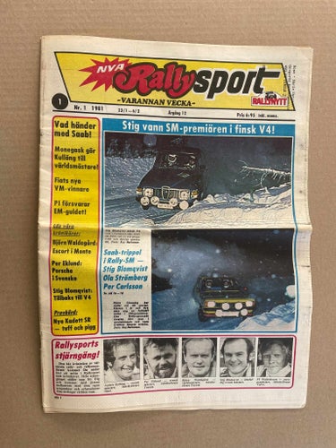 Rallysport / Rally Sport med Rallynytt 1981 nr.1