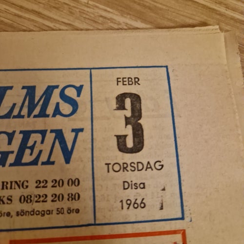Stockholms-Tidningen från 3 februari 1966