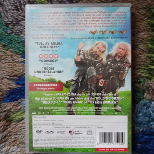 Mammas Pojkar (DVD) - KOMEDI OM TVÅ MISSANPASSADE METALHEADS - 2012 - NY