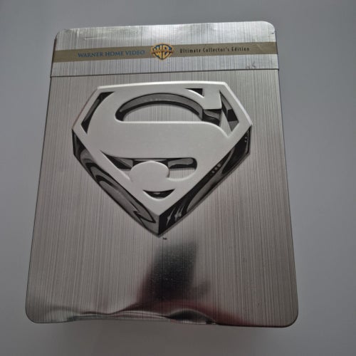 Superman Ultimate Collector's Edition DVD Box oöppnad liten plåtskada se bild