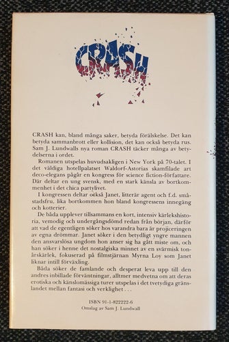 Crash (Lundwall, Sam J)(Inbunden) >VG< 1982
