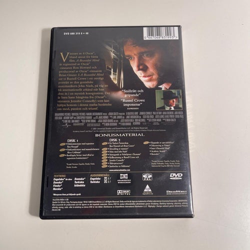 DVD - A Beautiful Mind. 2 disc Special Edition. Russell Crowe