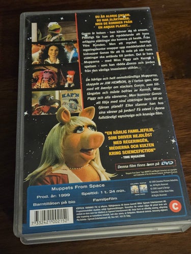 MUPPARNA I RYMDEN svensk tal .vhs