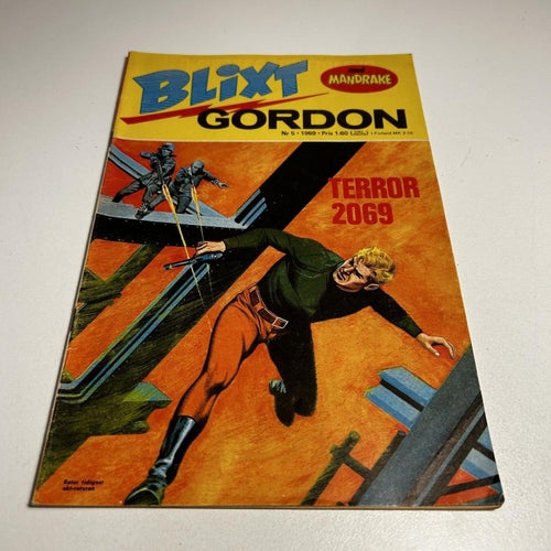 BlixtGordon nr 5 1969, toppex! VF