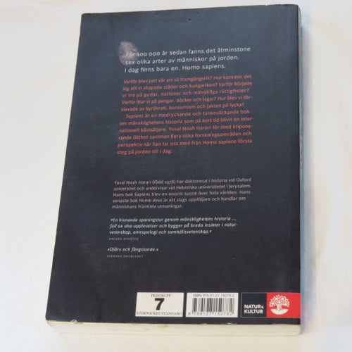 Sapiens: En kort historik över mänskligheten av Yuval Noah Harari