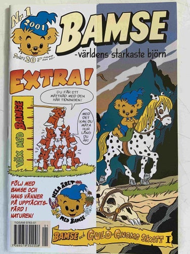 Bamse - 2001:1 Oläst! med mätträd och svår bilaga