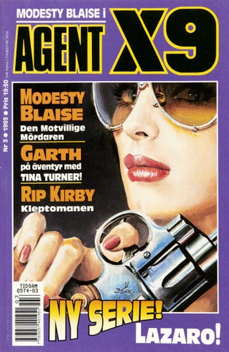 Agent X9 Serietidning 1993 nr 3 (Oläst arkivex) Modesty Blaise