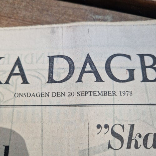 Svenska Dagbladet 20 september 1978