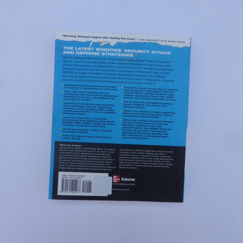 Hacking Windows Exposed: Windows Security Secrets & Solutions, Tredje Upplagan